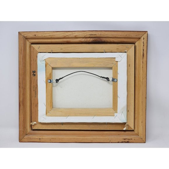 Vintage H. Hargrove Canvas Serigraph Old‎ Time Texaco Gas Station Signed - Picture 2 of 7